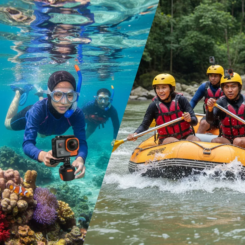 Action Camera Terbaik yang Tahan Air untuk Snorkeling dan Arung Jeram
