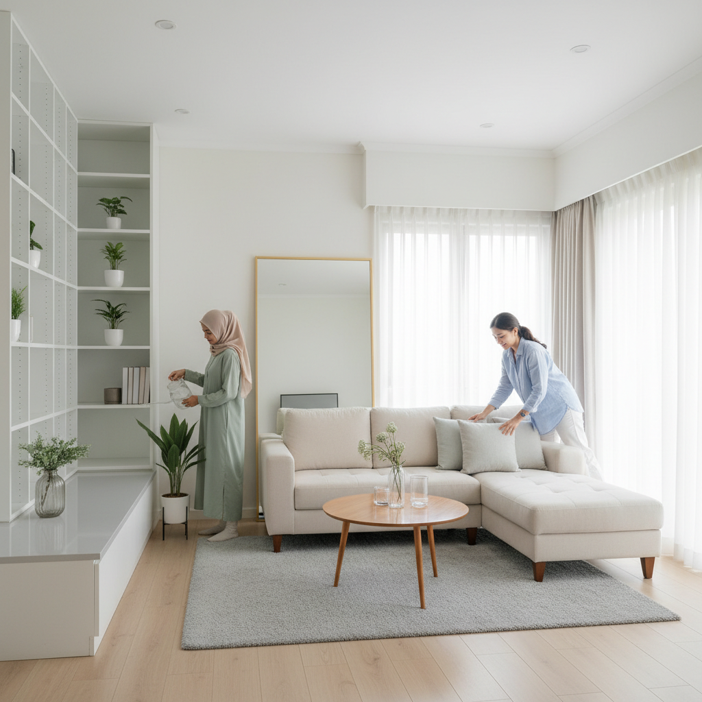 Cara Membuat Ruang Tamu Tampak Lebih Luas