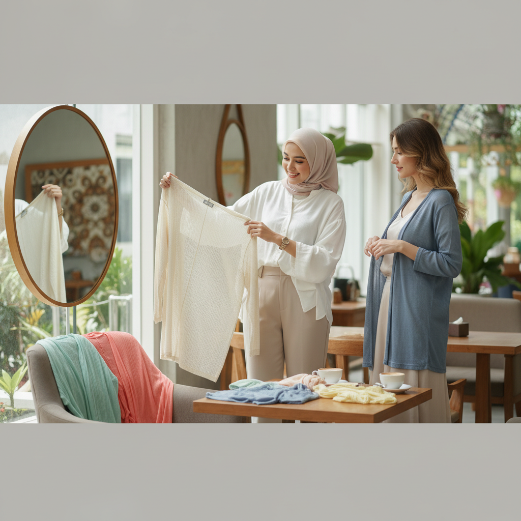 Cara Memilih Kardigan Tipis untuk Layering