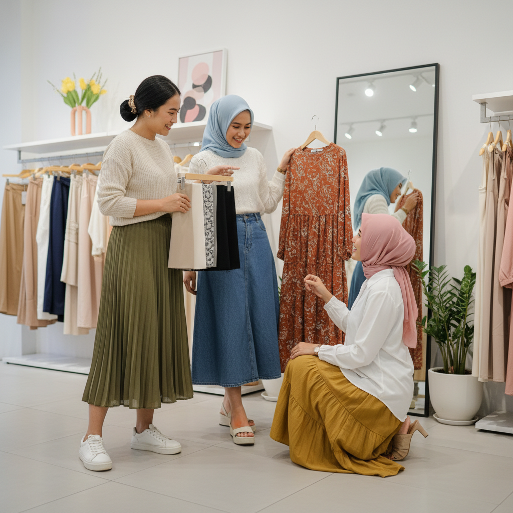 Cara Memilih Rok Harian Modern