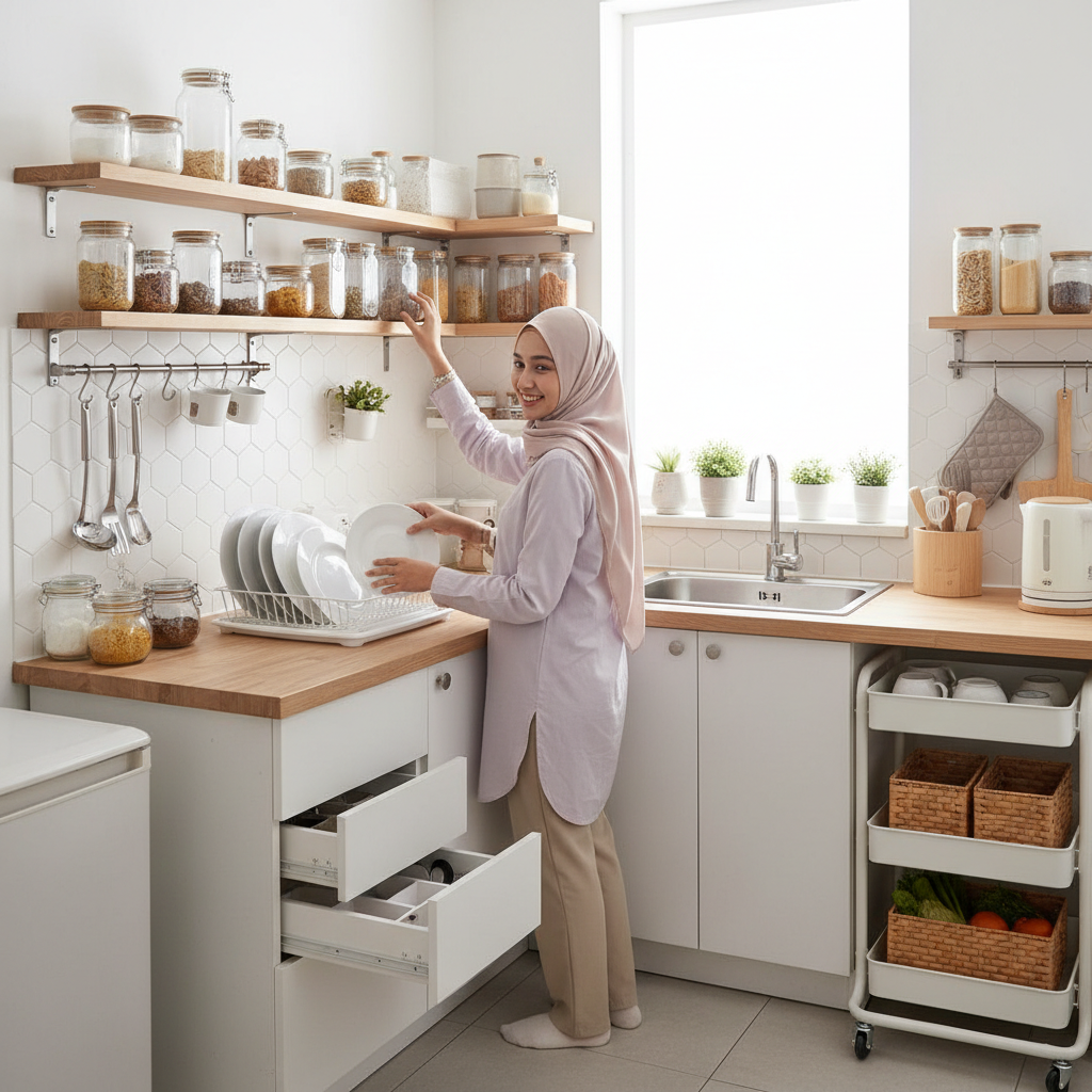 Cara Mengatur Dapur Kecil Menjadi Efisien