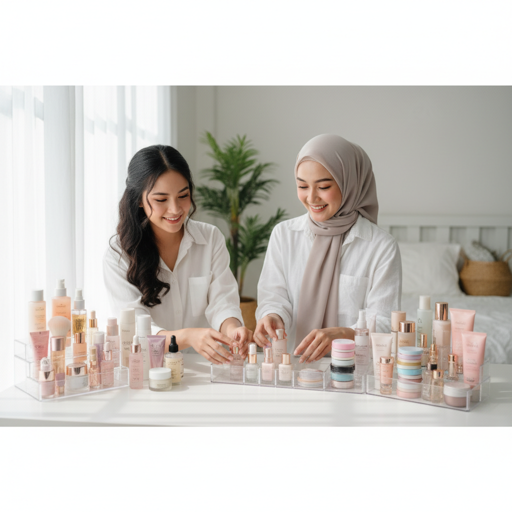 Cara Mengatur Produk Perawatan Kecantikan