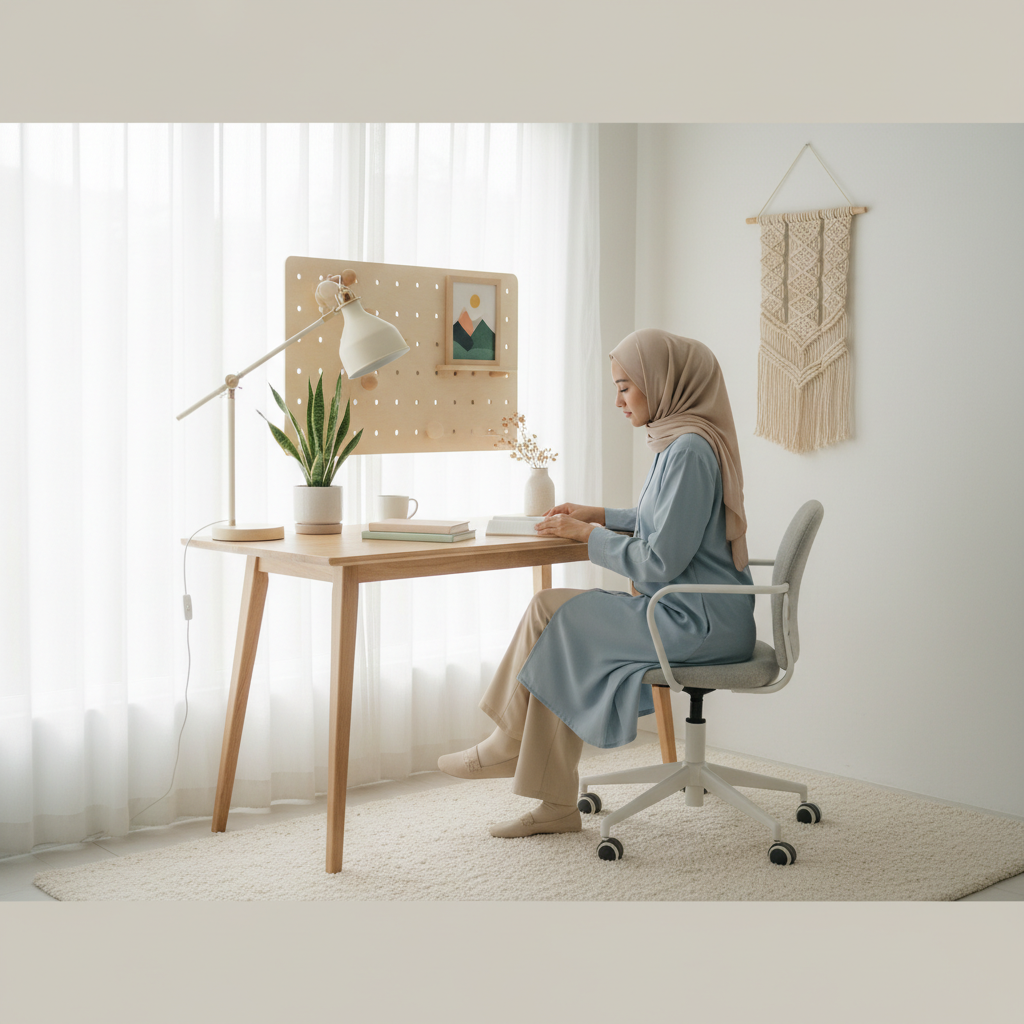 Dekorasi Ruang Kerja Sederhana