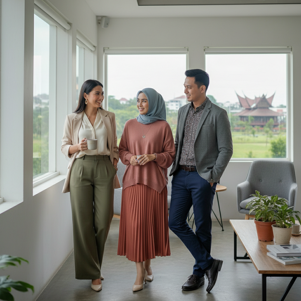 Fashion Casual untuk Kerja Hybrid