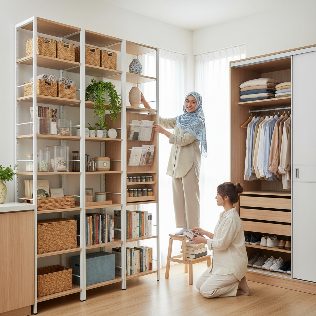 Inspirasi Penyimpanan Vertikal Efisien