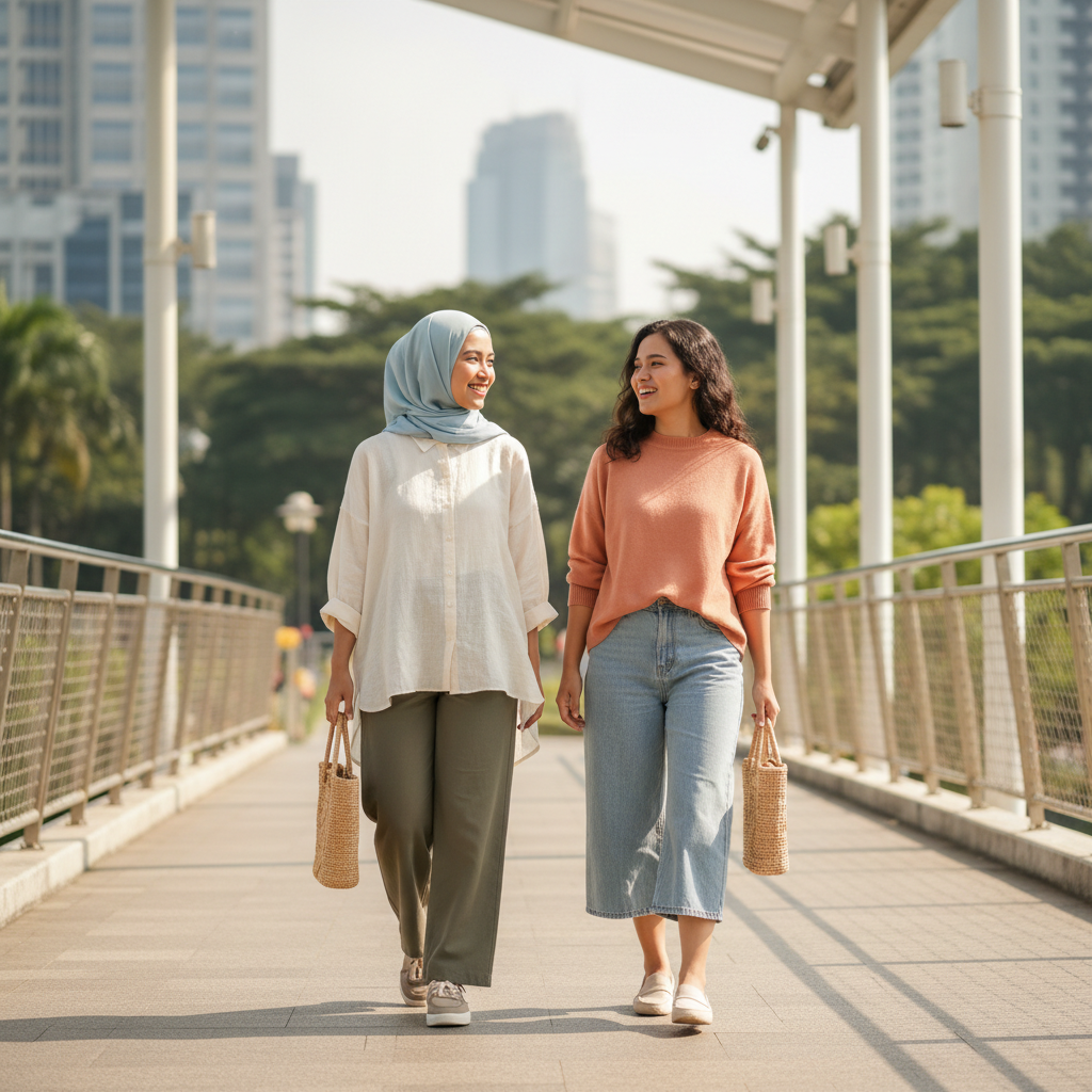 Outfit Nyaman untuk Aktivitas Panjang