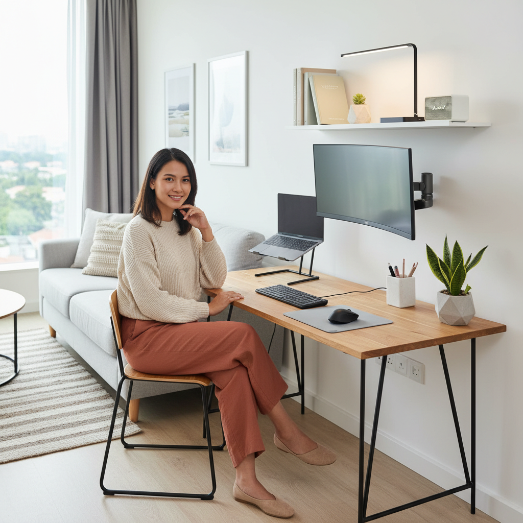 Cara Perangkat Kerja Praktis untuk Ruang Kecil Modern