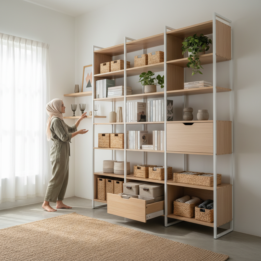 Penyimpanan Vertikal untuk Rumah Minimalis