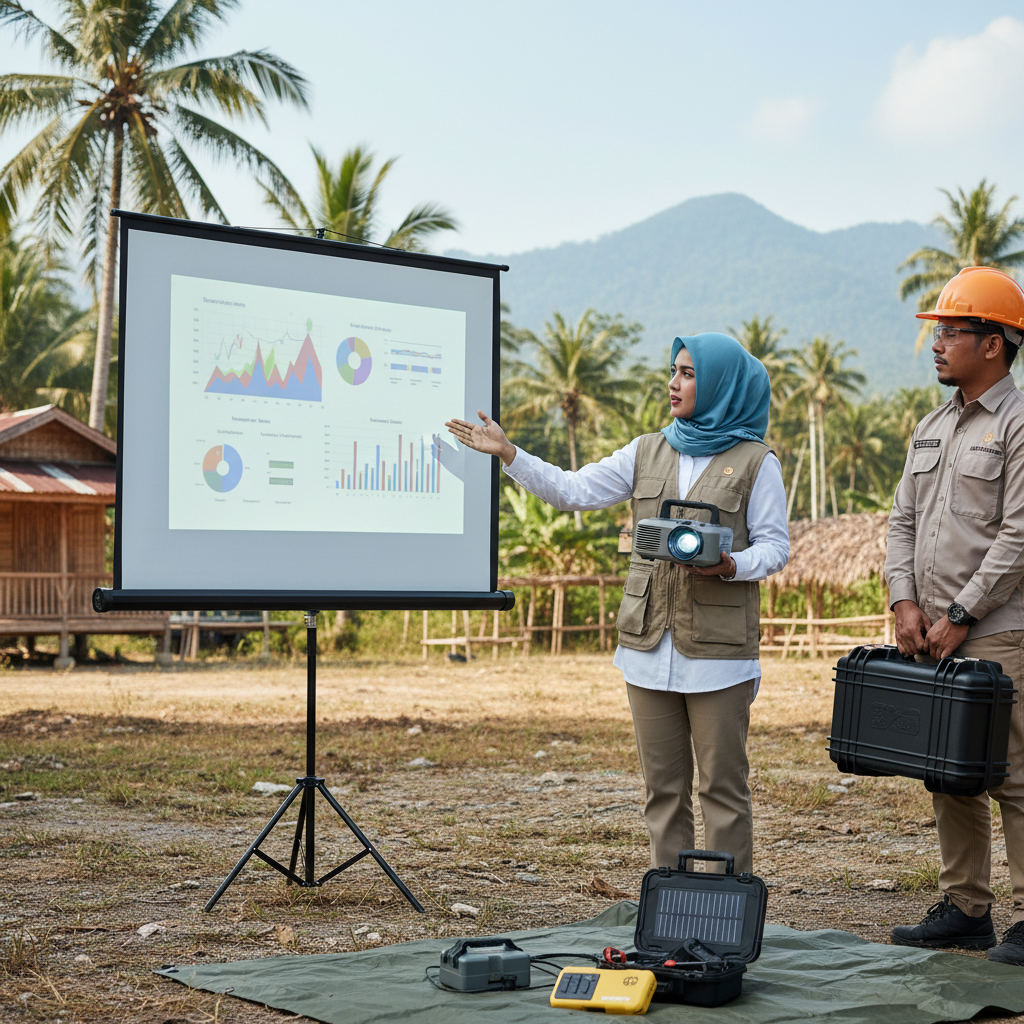 Perangkat Presentasi Portabel untuk Pekerja Lapangan