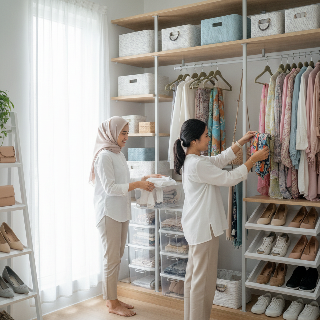 Tips Menata Lemari Agar Tidak Penuh