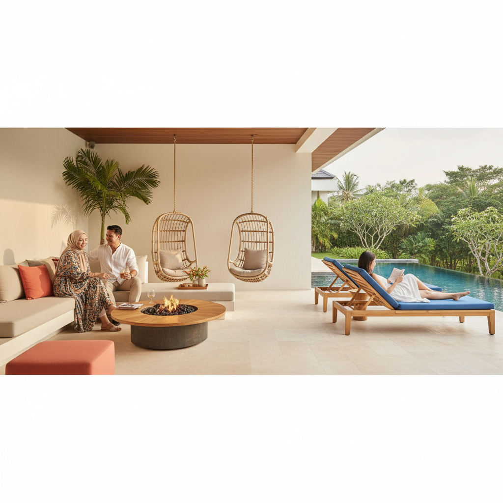 Tips Menyusun Furnitur untuk Ruang Terbuka