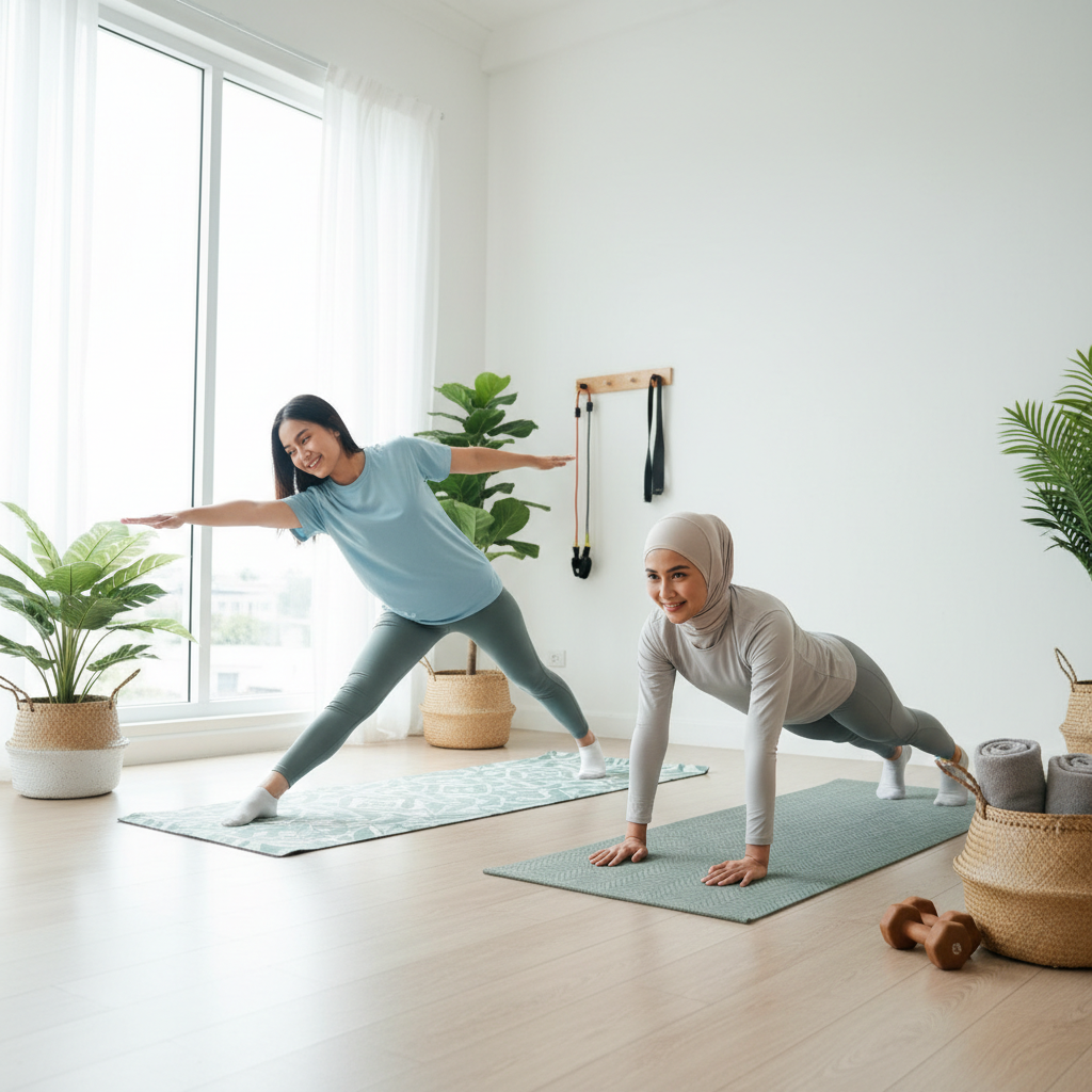 Tips Olahraga Ringan Untuk di Rumah