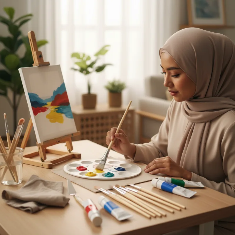 Alat Lukis Akrilik yang Cocok untuk Pemula Tanpa Pengalaman Sebelumnya