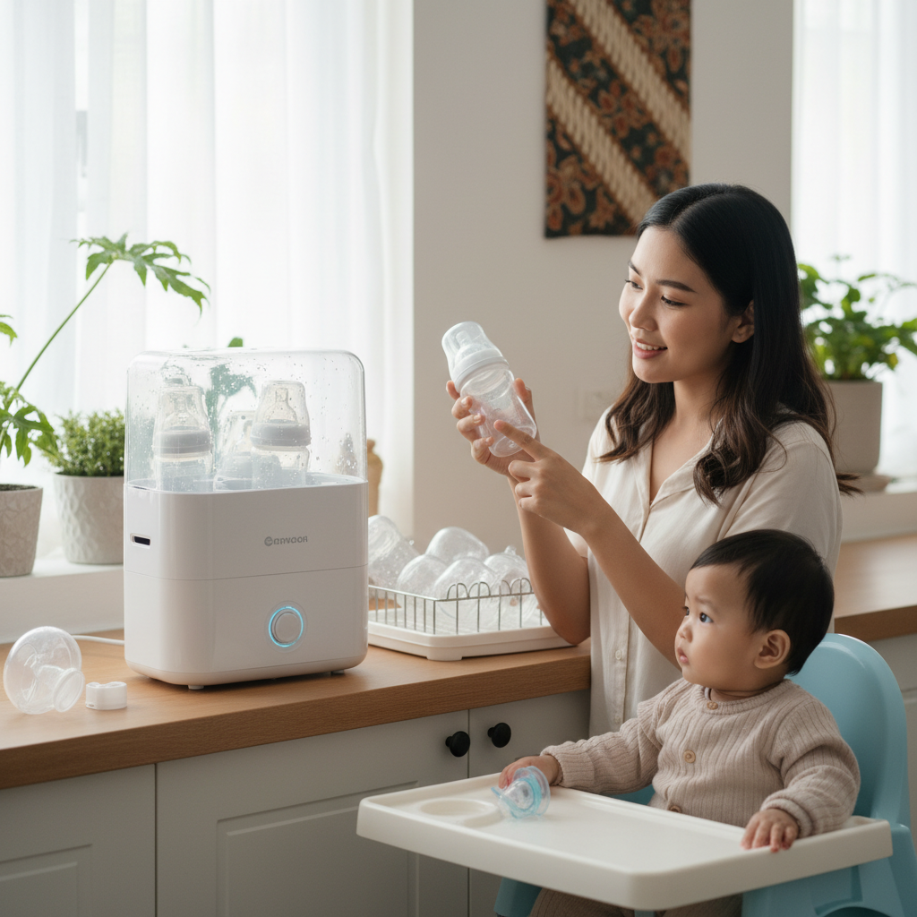 Alat Sterilisasi Botol Susu Efektif
