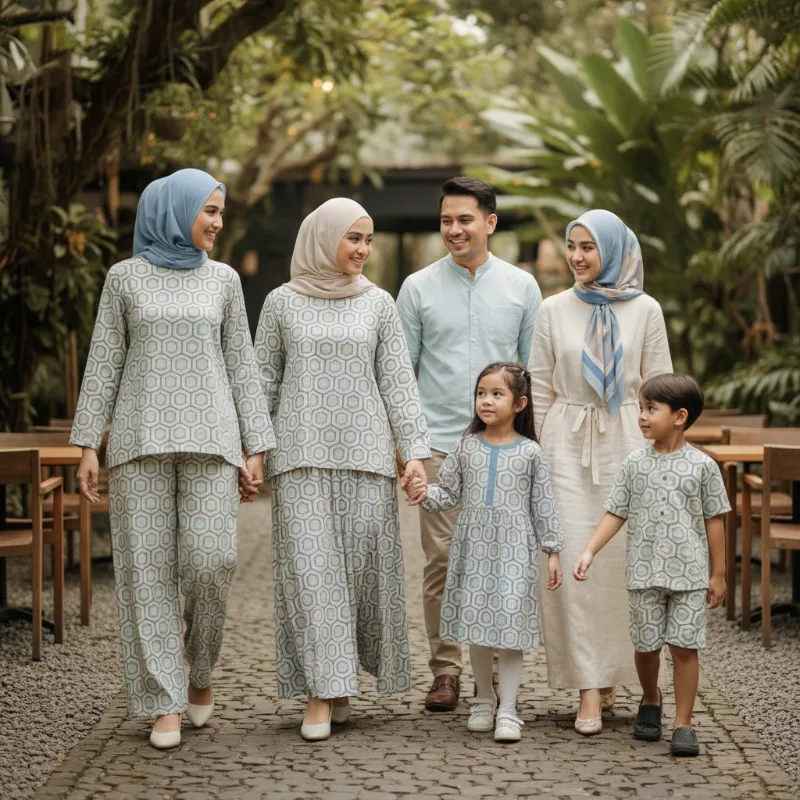 Baju Outing Keluarga yang Seragam Tanpa Terlihat Kaku