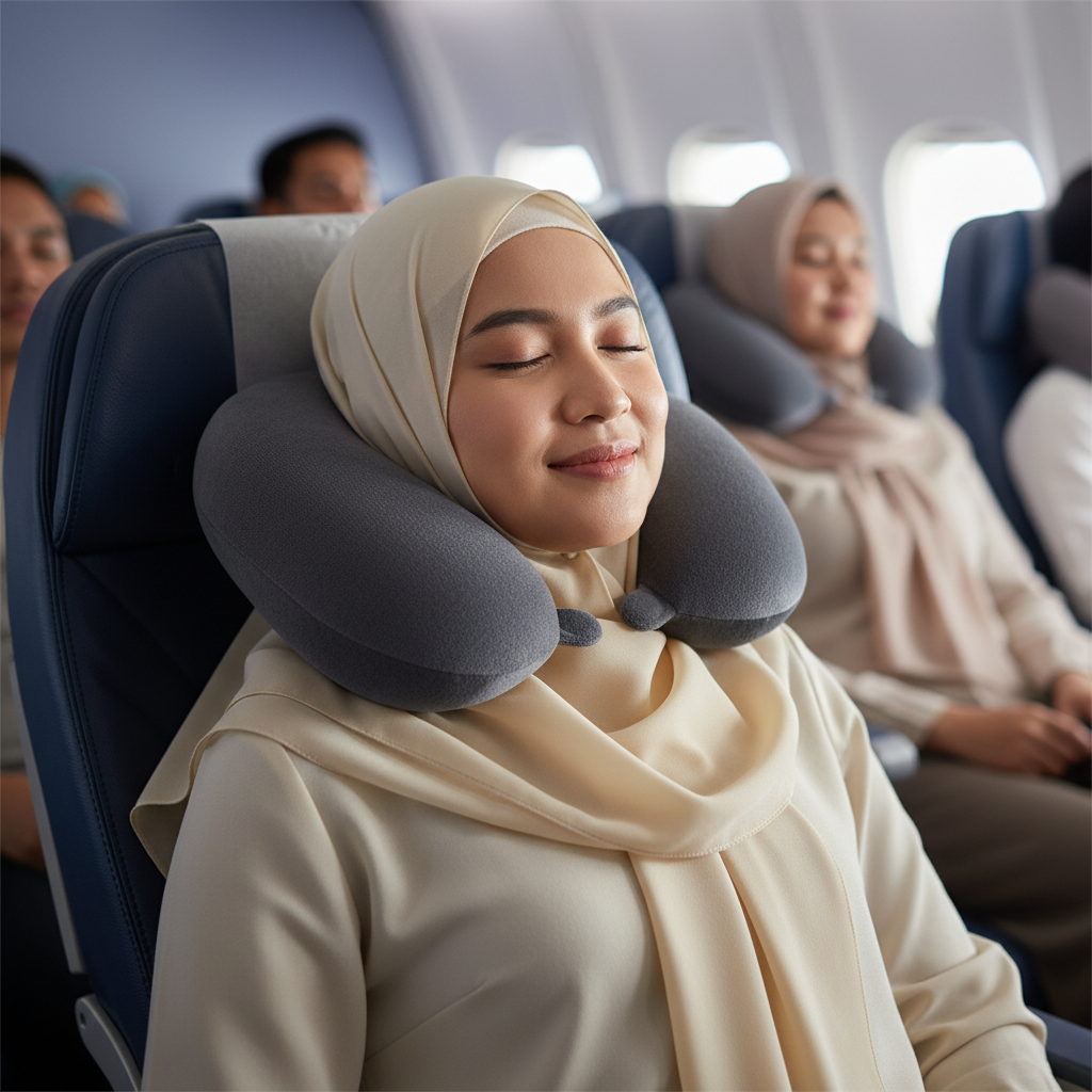 Bantal Leher Ergonomis untuk Istirahat