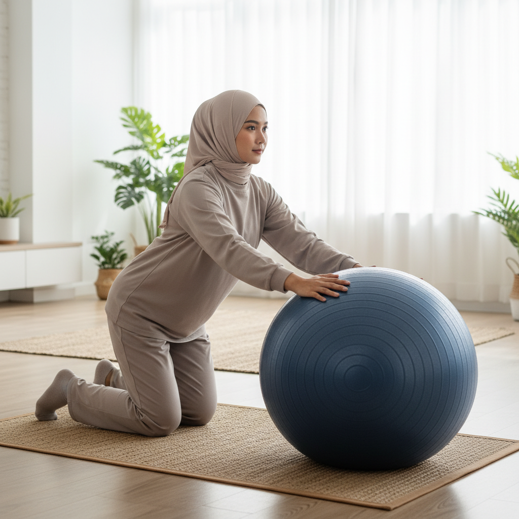 Bola Yoga Anti Slip Untuk Latihan Rumah