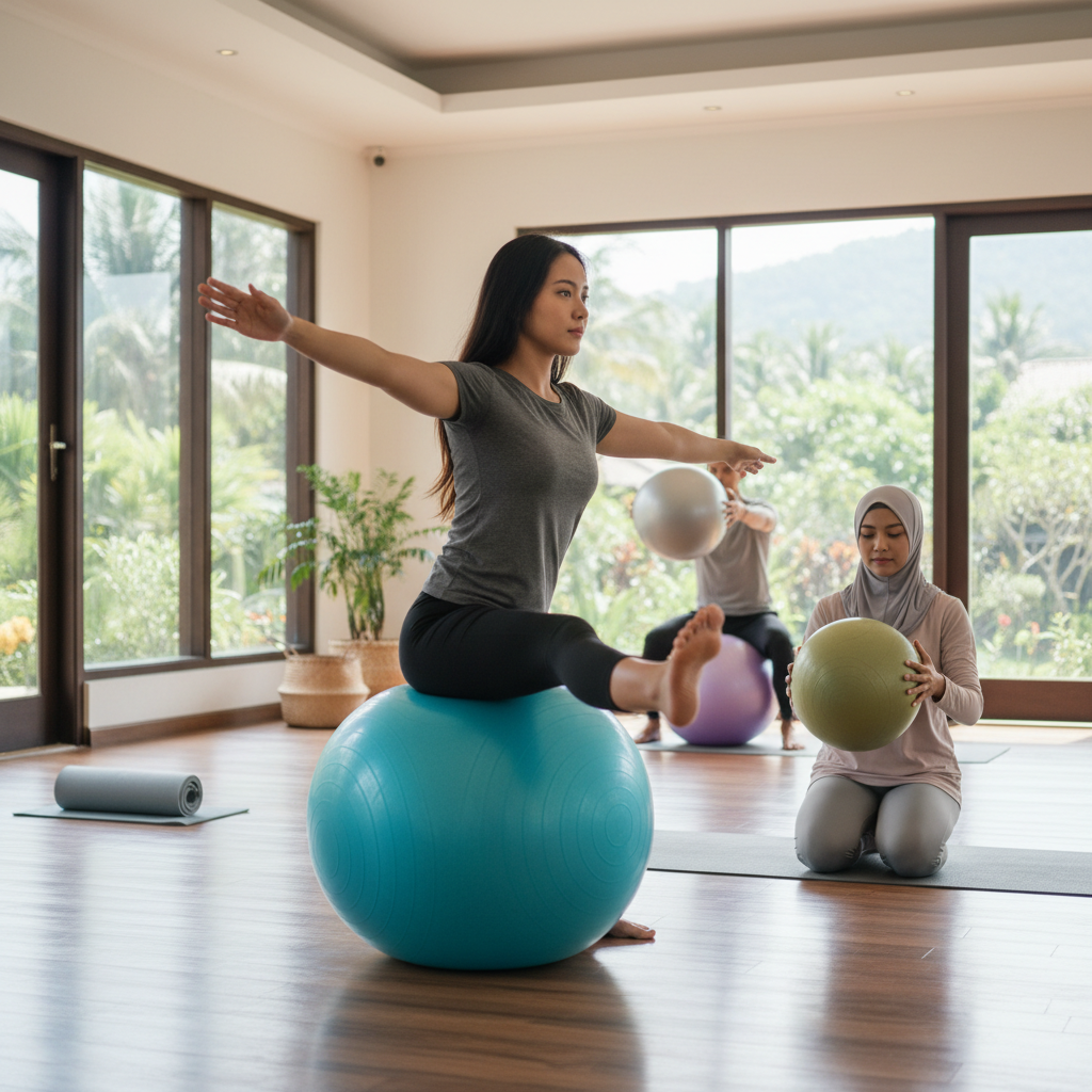 Bola Yoga untuk Latihan Keseimbangan