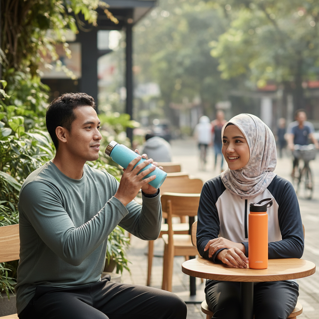 Botol Minum Sporty Untuk Penggunaan Sepanjang Hari
