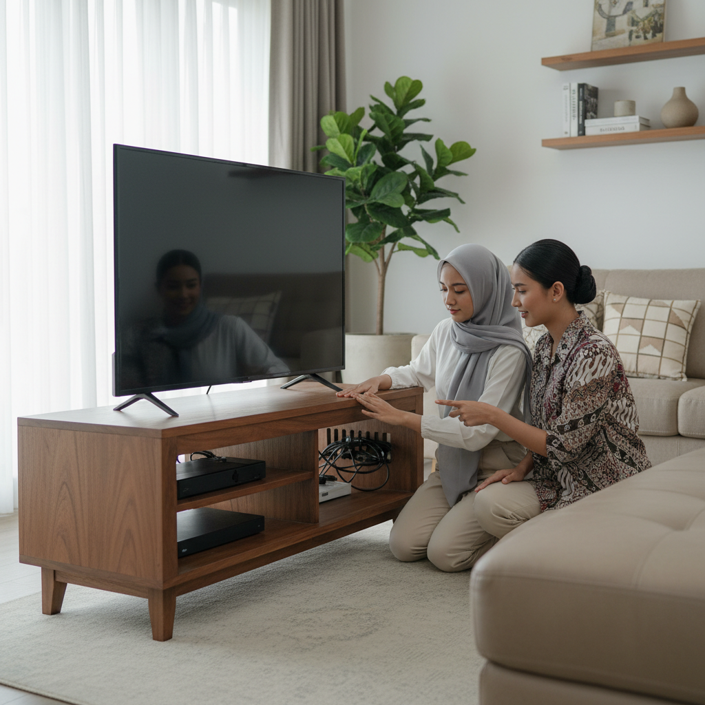 Cara Memilih Meja TV yang Kokoh dan Pas untuk Berbagai Ukuran Layar