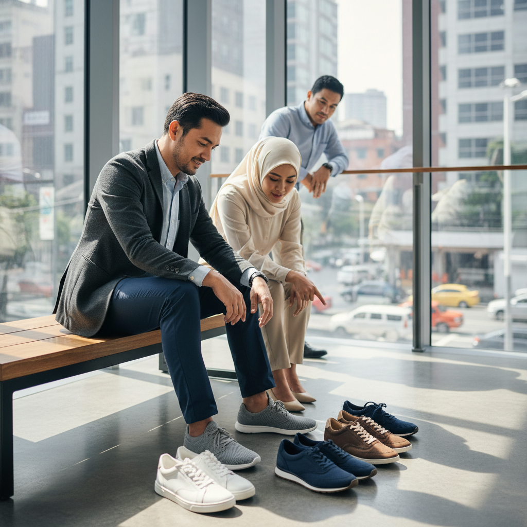 Cara Memilih Sepatu Sneakers Pria yang Nyaman untuk Kerja Sehari-hari