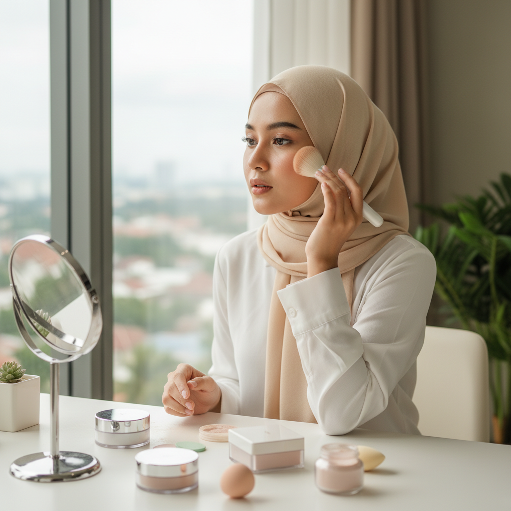 Cara Memilih Setting Powder untuk Mengurangi Kilap Wajah Sepanjang Hari