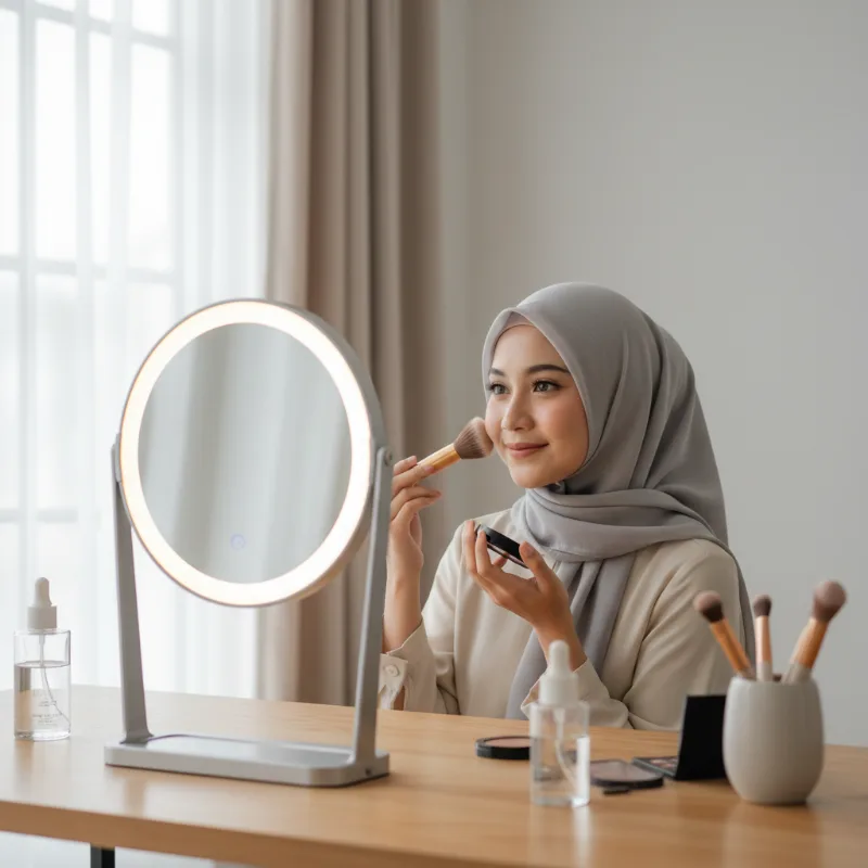 Cermin Makeup dengan Pencahayaan Terbaik: Suhu Warna yang Paling Akurat untuk Riasan