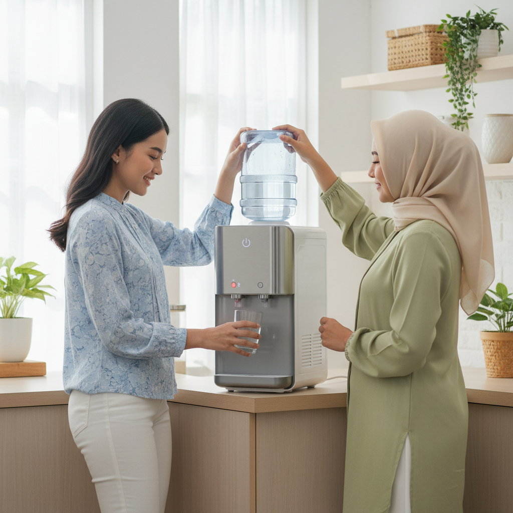 Dispenser Air Dengan Fitur Penghematan Listrik