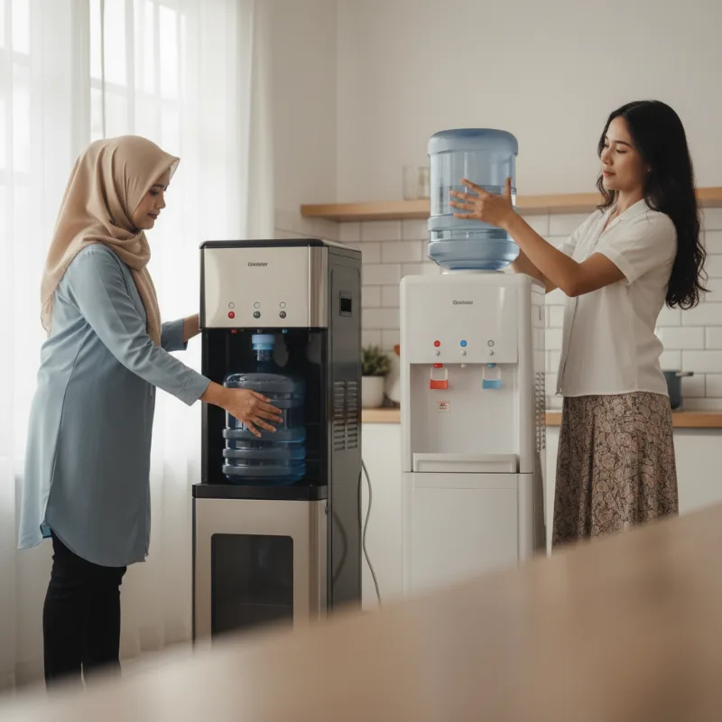 Dispenser Galon Bawah vs Atas: Mana yang Lebih Ergonomis untuk Lansia?
