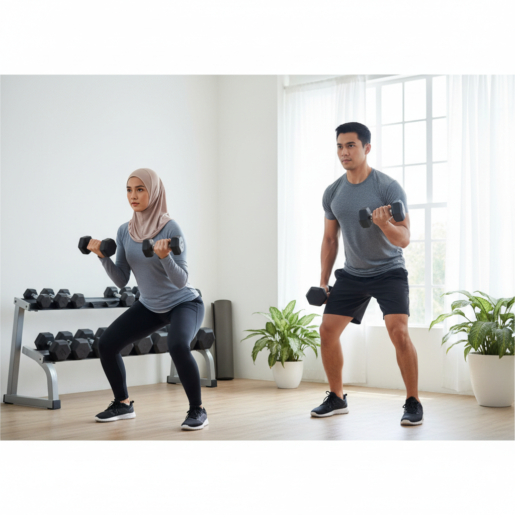 Dumbbell Menengah Untuk Penguatan Otot