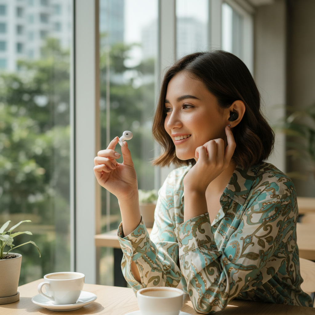 Earbuds Nirkabel untuk Panggilan Jelas