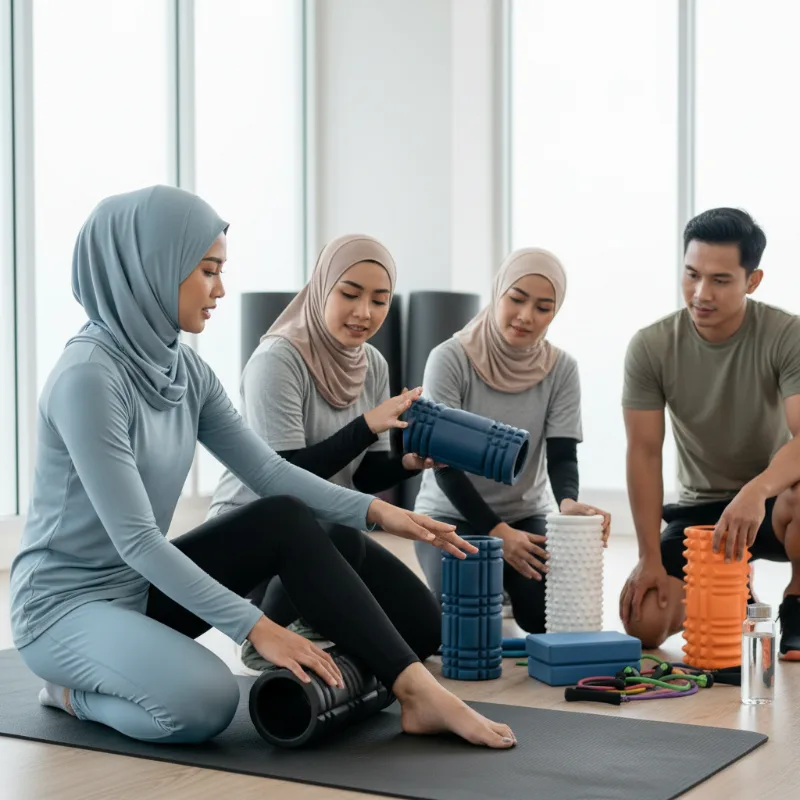 Foam Roller Berdasarkan Kepadatan dan Tekstur untuk Pemulihan Otot