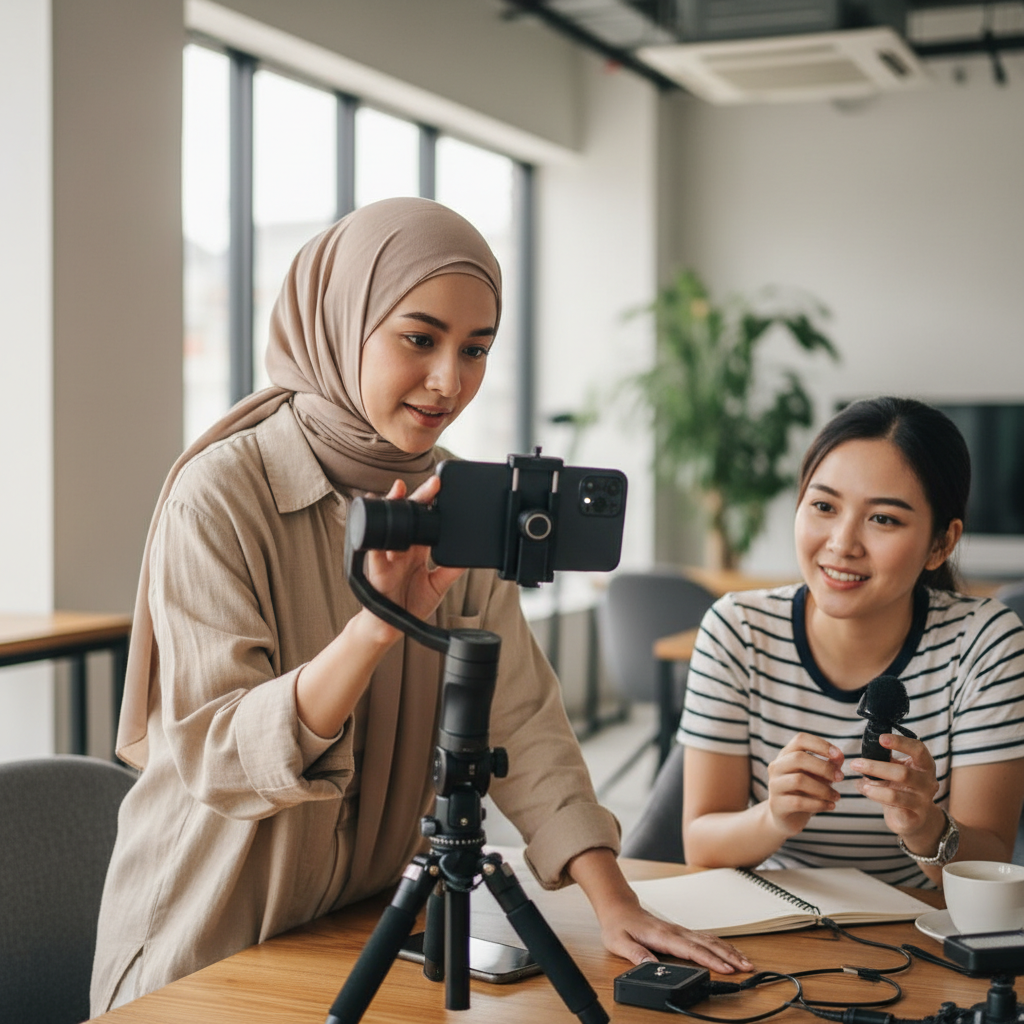 Gimbal Smartphone untuk Konten Video Profesional