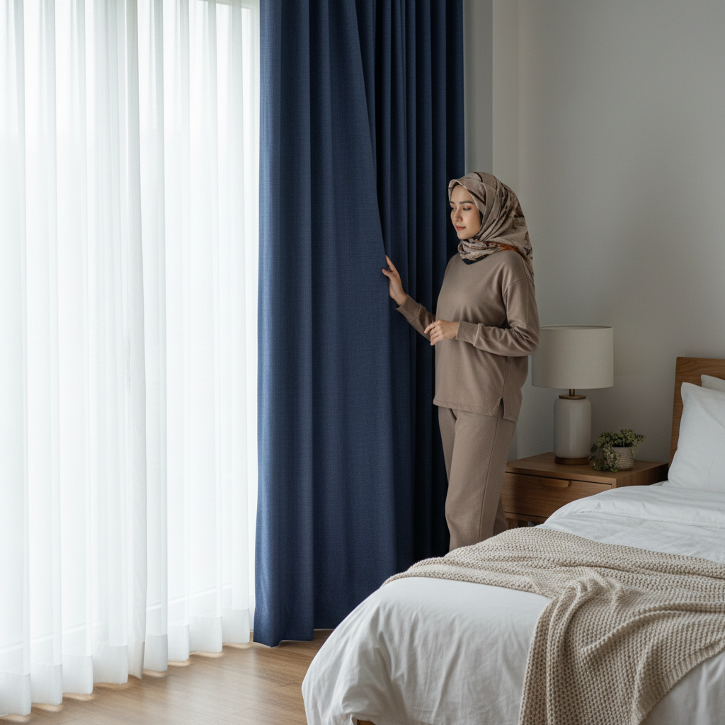 Gorden Kamar Tidur, Ketebalan Bahan yang Efektif untuk Privasi dan Cahaya