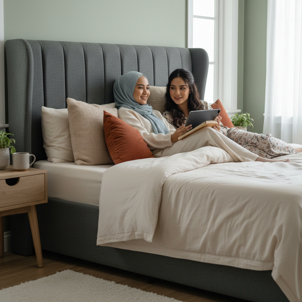 Headboard Tempat Tidur, Material dan Ketebalan yang Paling Nyaman untuk Bersandar