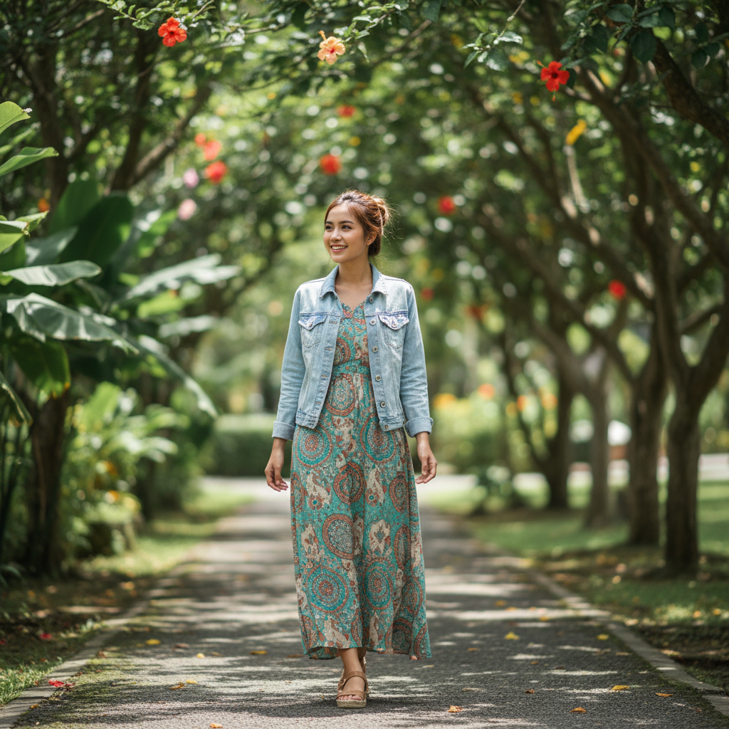 Jaket Denim Wanita, Ketebalan Bahan yang Cocok untuk Cuaca Tropis