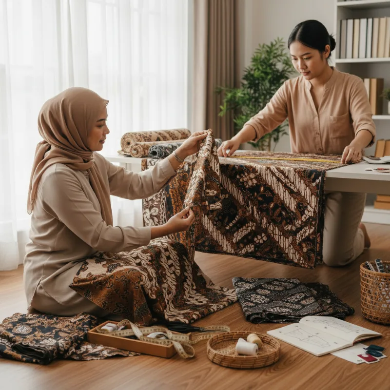 Kain Batik Berkualitas untuk Proyek Menjahit Sendiri di Rumah