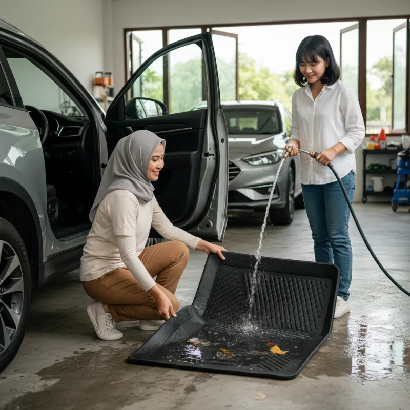 Karpet Mobil Tahan Air yang Mudah Dilepas dan Dibersihkan