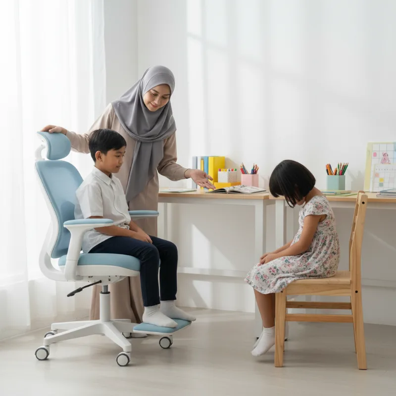 Kursi Belajar Anak Ergonomis vs Model Standar, Apa yang Lebih Baik