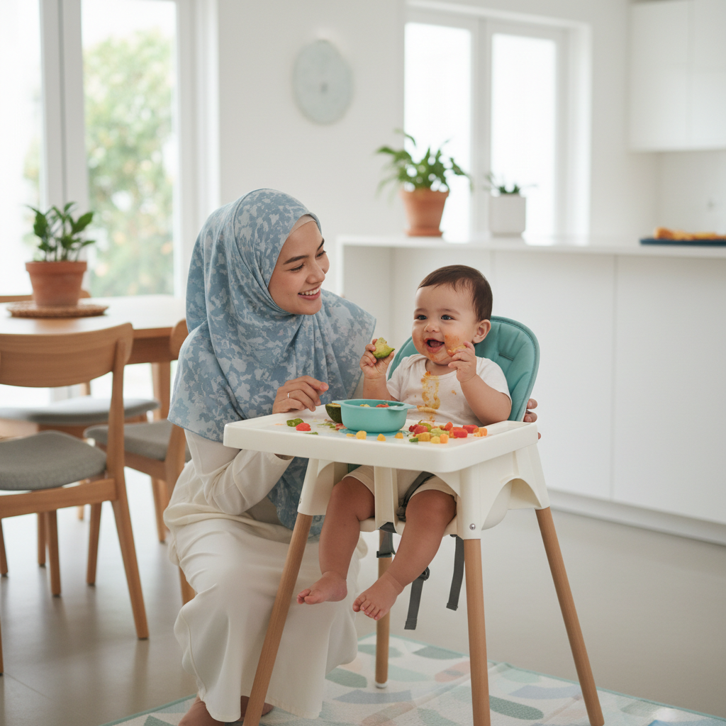 Kursi Makan Bayi Untuk Latihan Mandiri