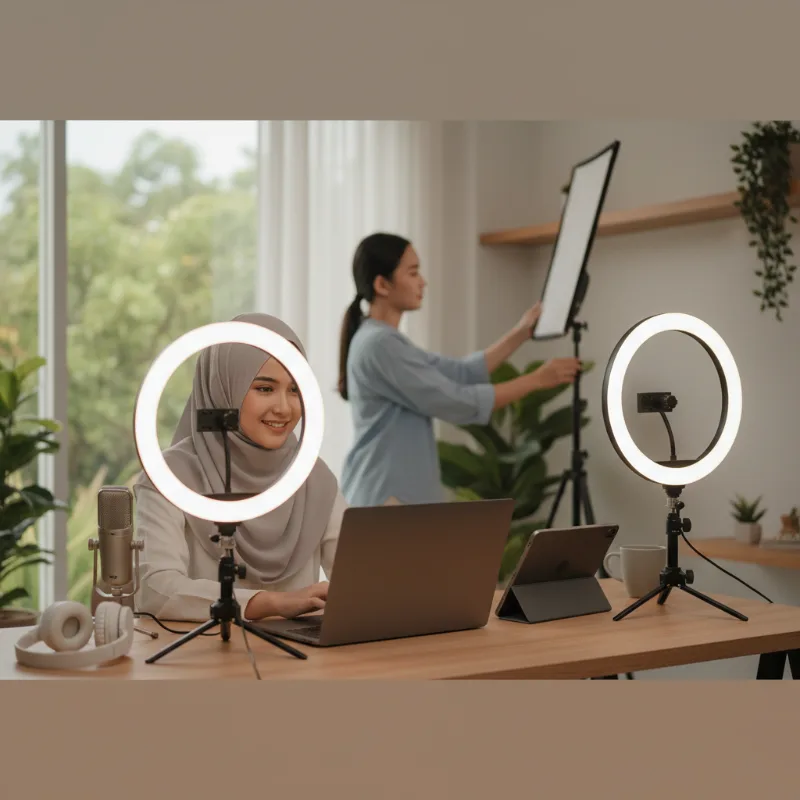Lampu Ring Terbaik untuk Video Call dan Konten yang Tidak Menyilaukan