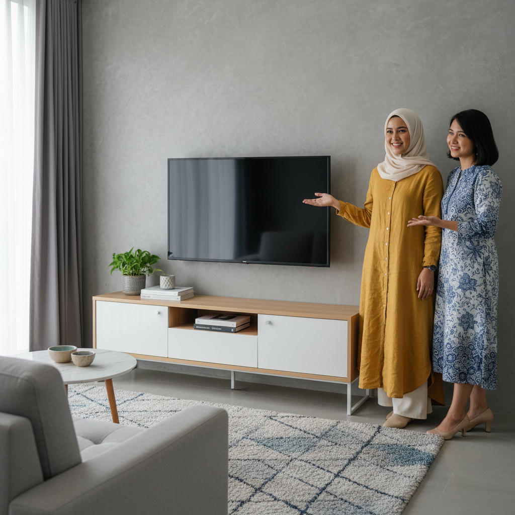 Meja TV Minimalis untuk Ruang Kecil