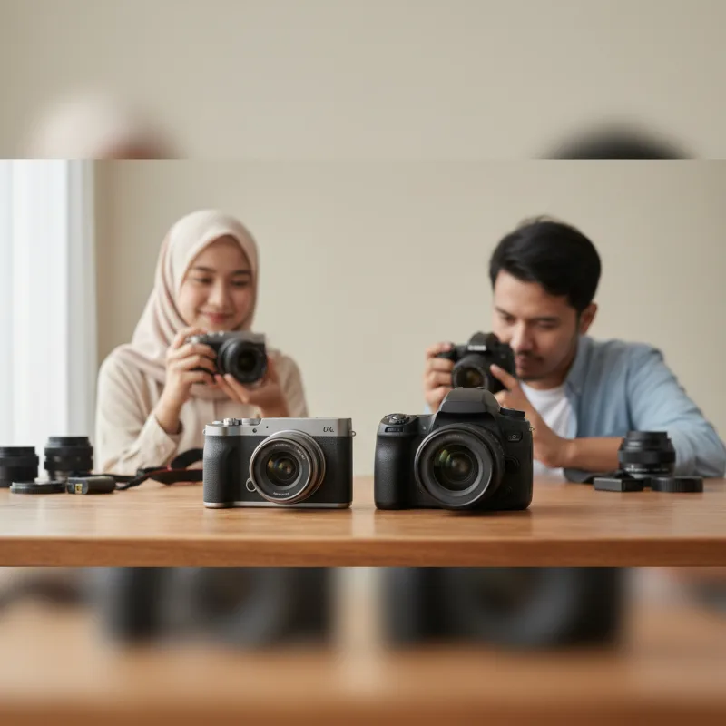 Mirrorless vs DSLR untuk Pemula: Mana yang Lebih Mudah Dipelajari dan Dibawa?