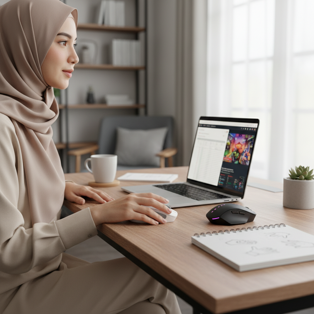 Mouse Wireless untuk Produktivitas dan Gaming Kasual