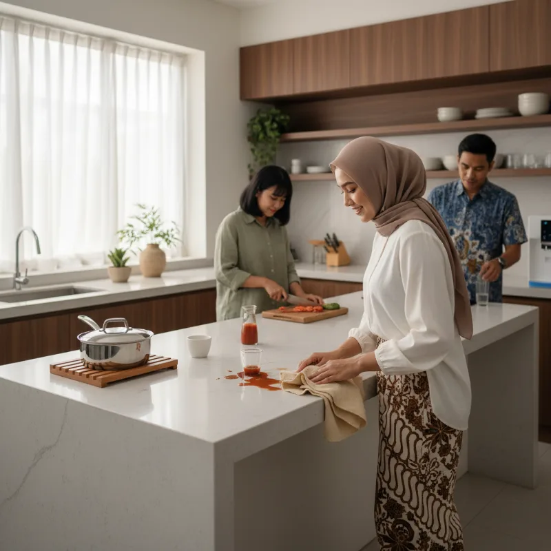 Panduan Memilih Meja Dapur yang Tahan Panas dan Mudah Dibersihkan