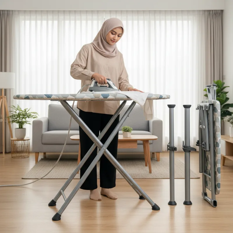 Papan Setrika Lipat yang Stabil dan Tidak Goyang saat Dipakai