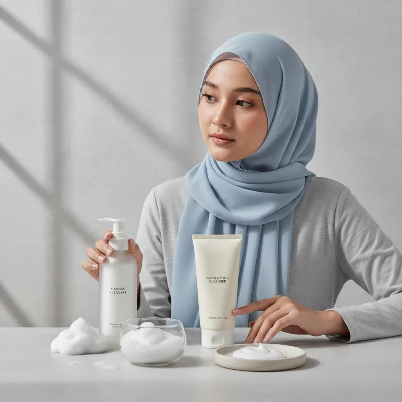 Pembersih Wajah Berbusa vs Tanpa Busa untuk Kulit Kombinasi: Mana yang Lebih Aman?