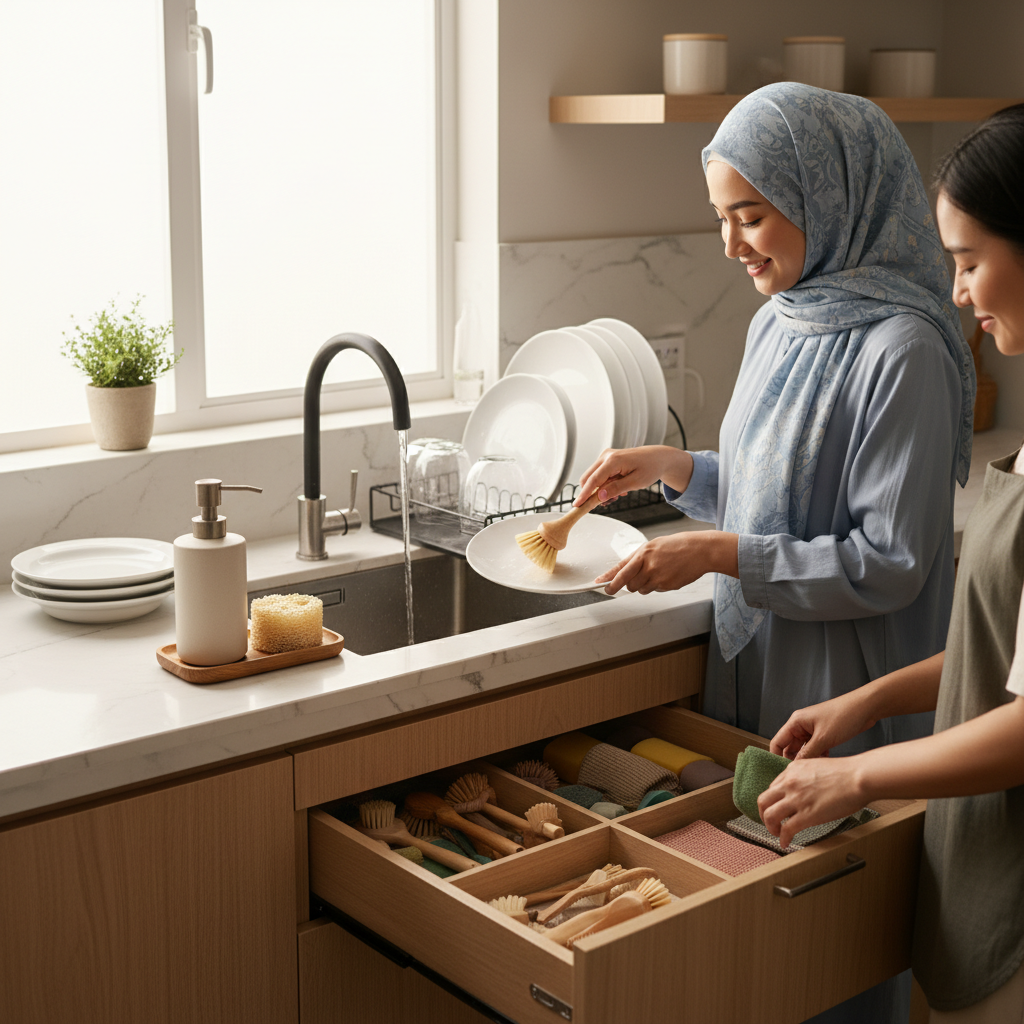 Peralatan Cuci Piring Praktis Untuk Rumah Modern