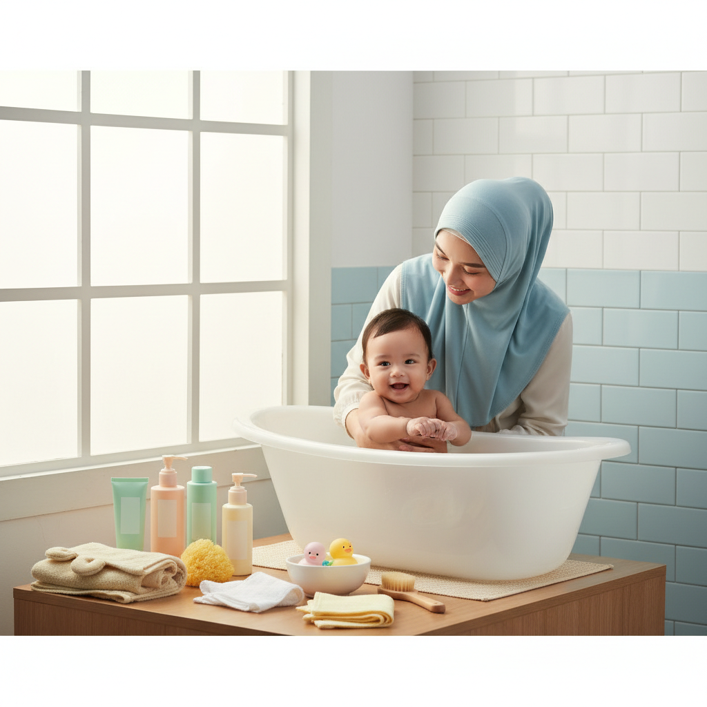 Perlengkapan Mandi Bayi Untuk Perawatan Harian