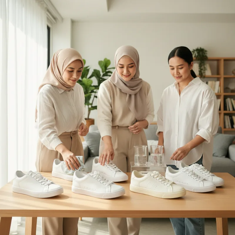 Pilih Sneakers Putih yang Mudah Dibersihkan dan Tidak Cepat Menguning